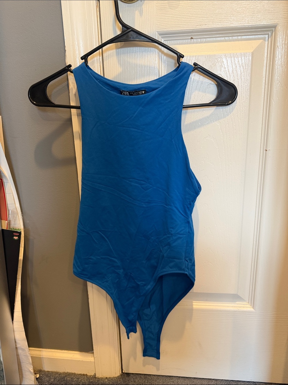 Zara Electric Blue Sleeveless Bodysuit